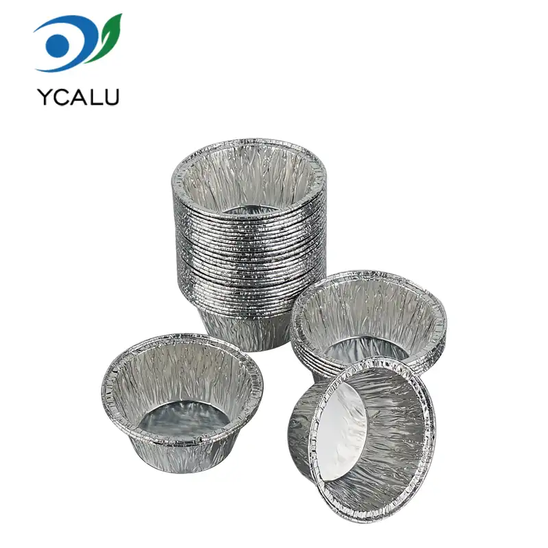 Wadah Cup Cake Round Silver Aluminium Foil Wadah Cup Cake Round Silver Aluminium Foil