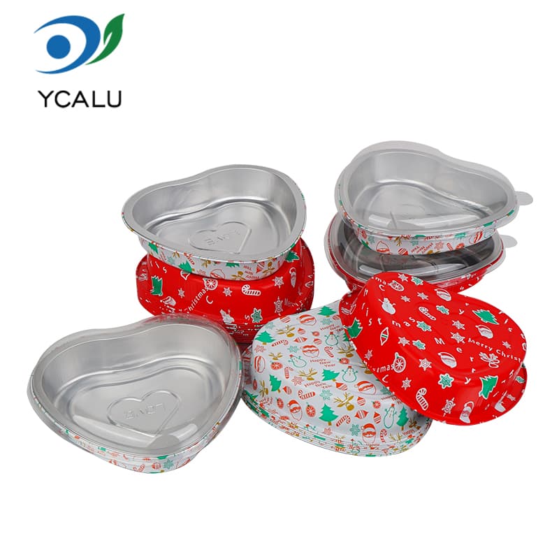 Wadah Baking Aluminium Foil Custom Jantung