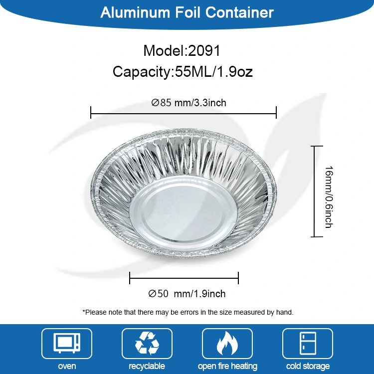 Wadah Panganan Wadah Panganan Aluminium Foil Perak