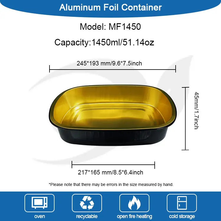 Kontaner Baking Daging Emas Emas Daging Ireng