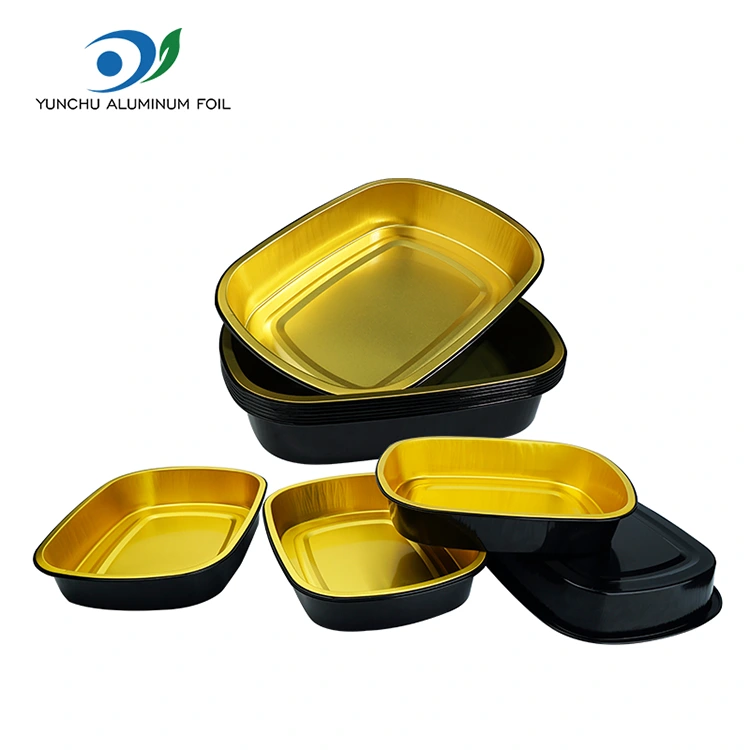 Kontaner Catering Emas persagi panjang aluminium persegi aluminium