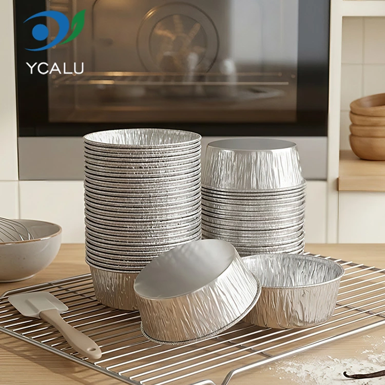 Baking kue sekali pakai Baking Wadah Makanan Aluminium Foil Perak