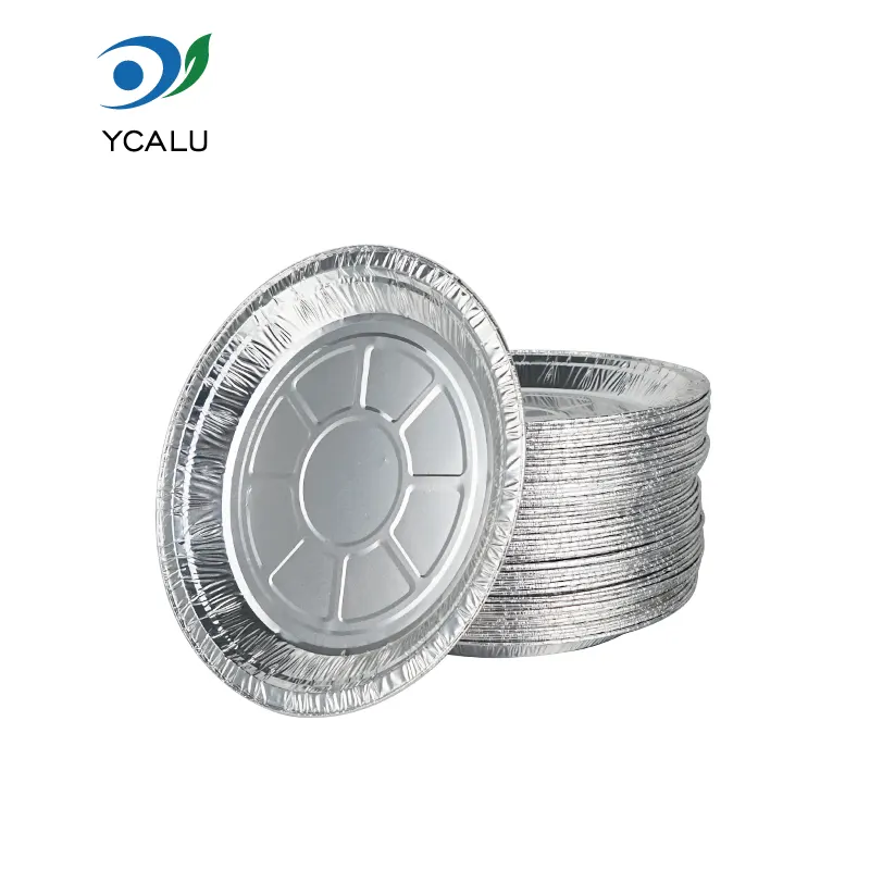 Wadah Panganan Aluminium Foil Perak sing bisa digunakake