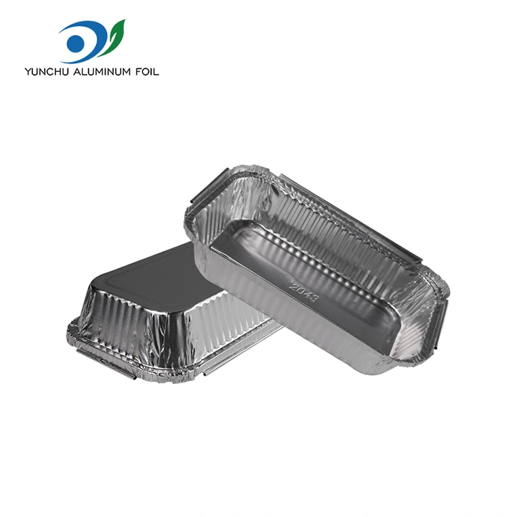 Kontan Food Fast Cacah Barbecue Perak Aluminium Kontaner