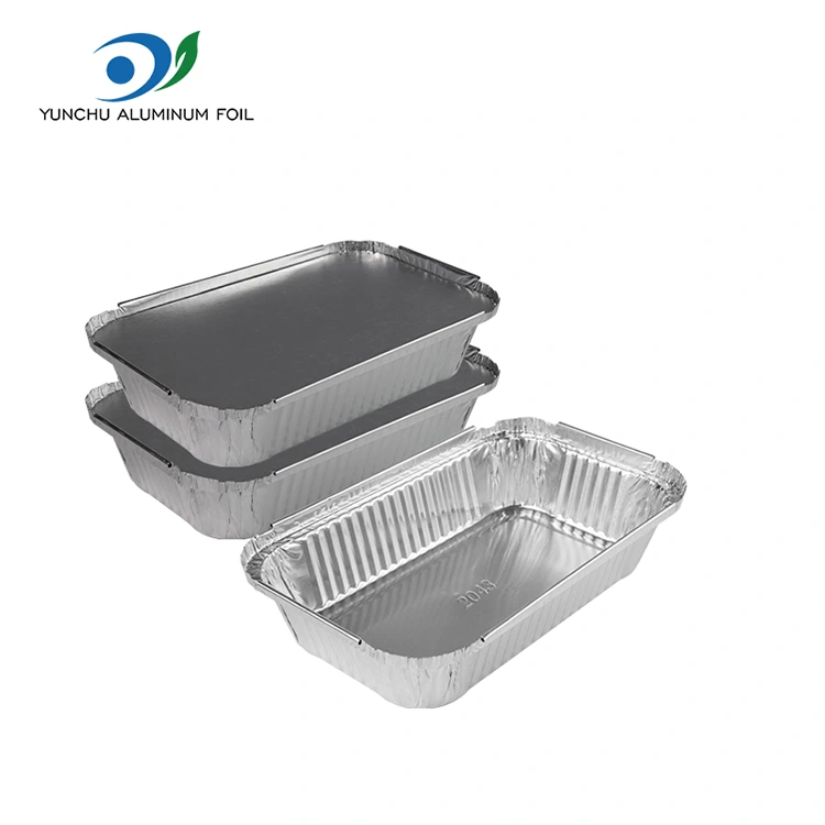 Kontan Food Fast Cacah Barbecue Perak Aluminium Kontaner