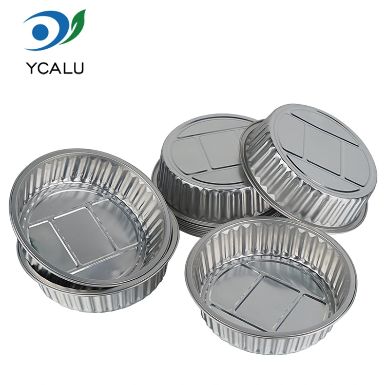 Kontainer Aluminium Foil Kemasan Bunder sing bisa digunakake