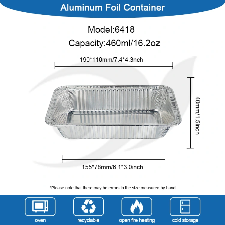 Pakai Silver Oven Panggangan Air Fryer Silver Aluminium Foil Food Wadah