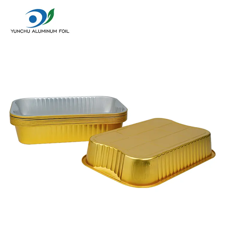 Baking Daya Takeaway Baking Tray Emas Aluminium Foil Emas