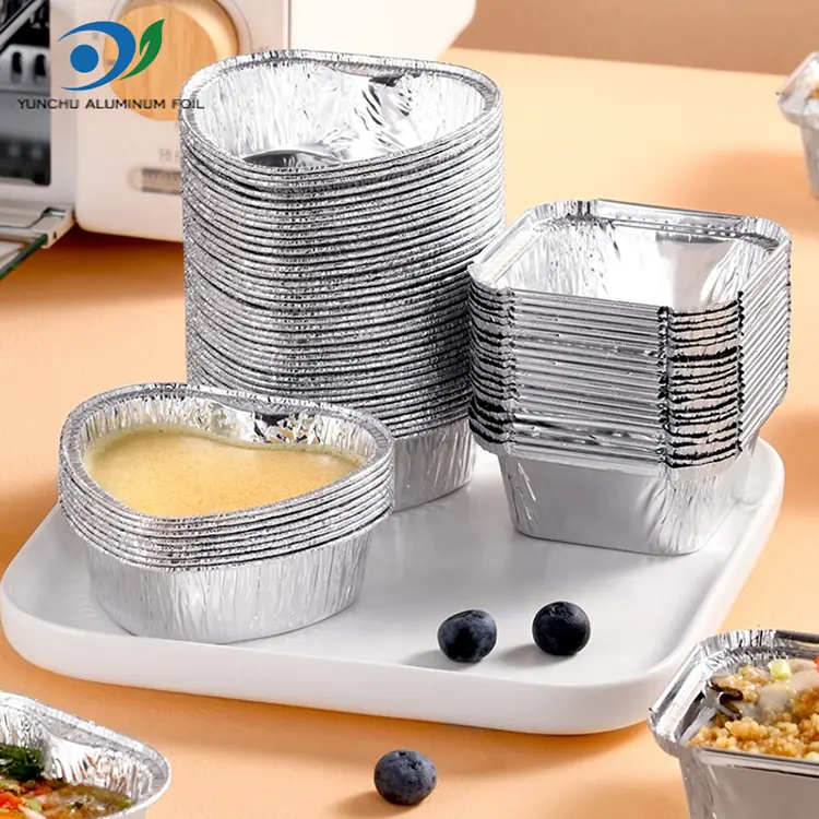Kontain Kontan Kue Kontan Kue Ati sing Bentuk Fryer Silver Aluminium