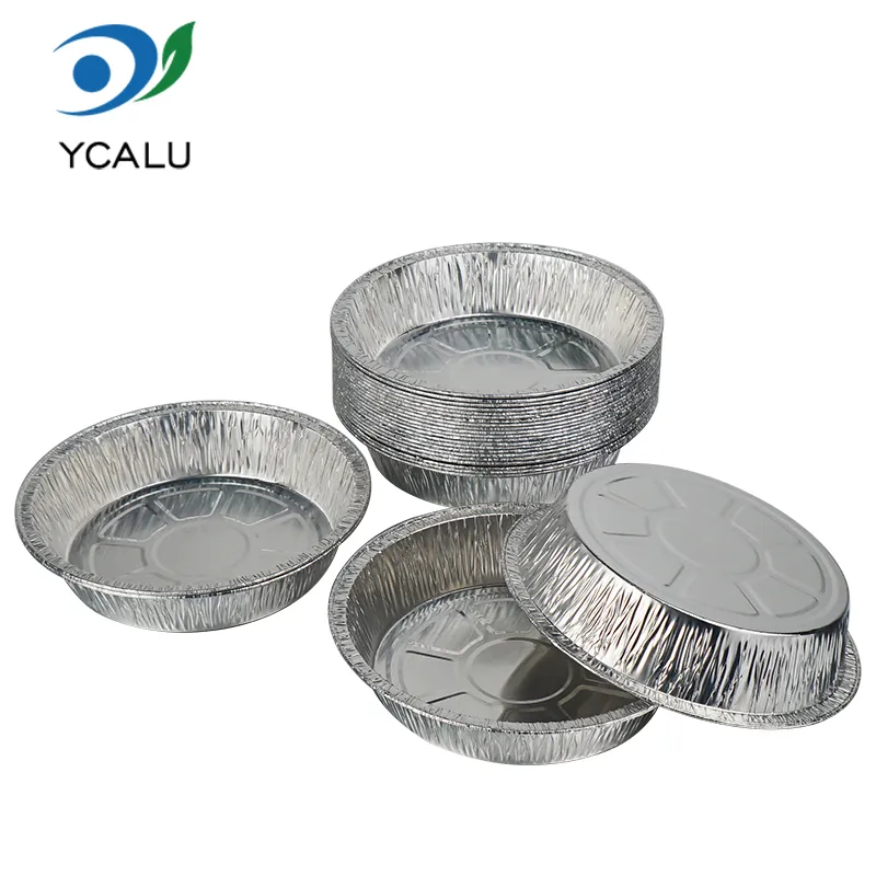 Wadah Aluminium Foil Perak Sekaligus kanggo Baking Wadah Aluminium Foil Perak Sekaligus kanggo Baking