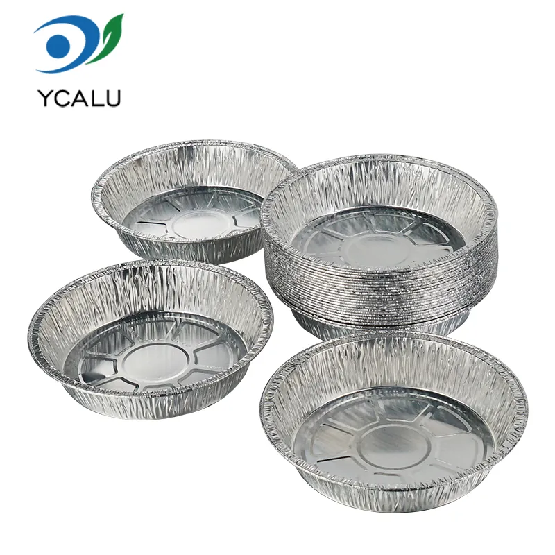 Wadah Aluminium Foil Perak Sekaligus kanggo Baking