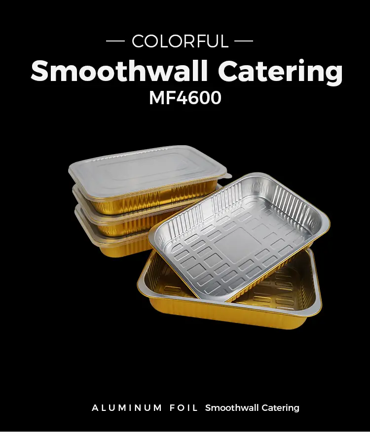 Disposable rectangular sealed baking sheet Aluminum Foil Containers