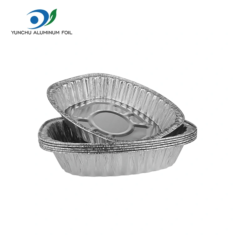 Kapasitas Gristle Ayam Panggang Ayam Aluminium Foil kontaner