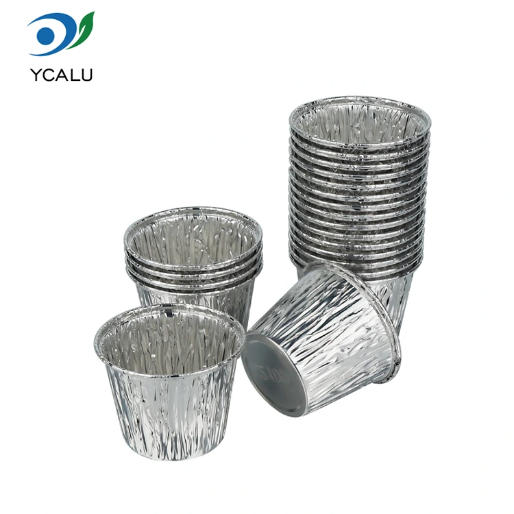 Siji-wektu kue panggang Silver Aluminium Foil Food Containers