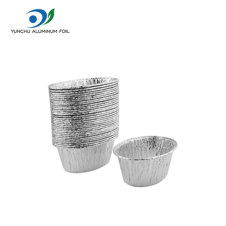 Wadhah panganan asal oval perak wadhah aluminium