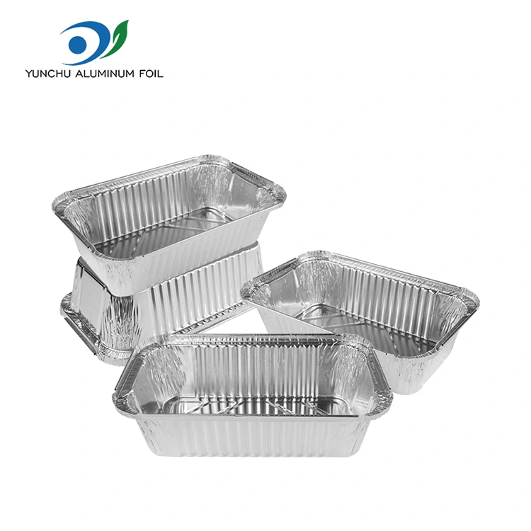 Rectangular Air Fryer ngemas kontaner Foil Aluminium