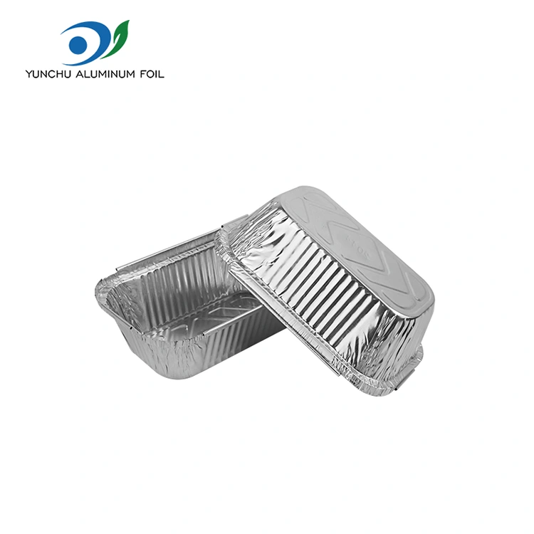 Kontaner Foil Bakar Réstangular Perak