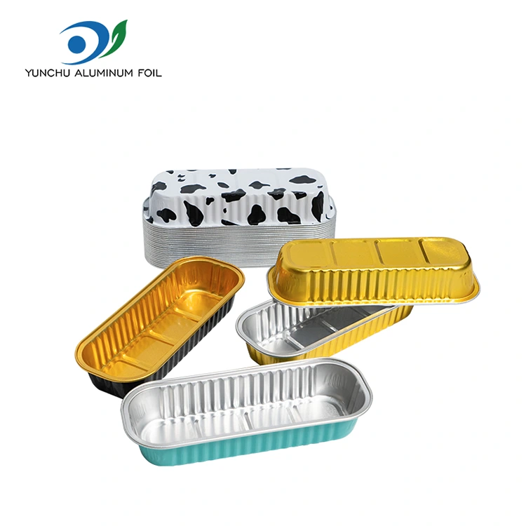 Kontaner Baking Daging Rectangular Fettwall Aluminium Foil