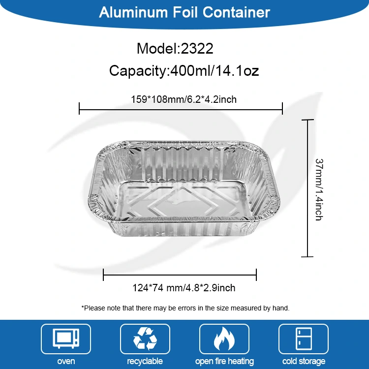 Kontaner Baking Pan Perak Aluminium Foil