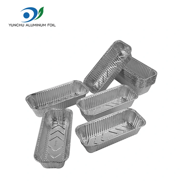 Kontan Baking Roti Panggang Secara Réptangum Perak Aluminium Foil Kontan Baking Roti Panggang Secara Réptangum Perak Aluminium Foil