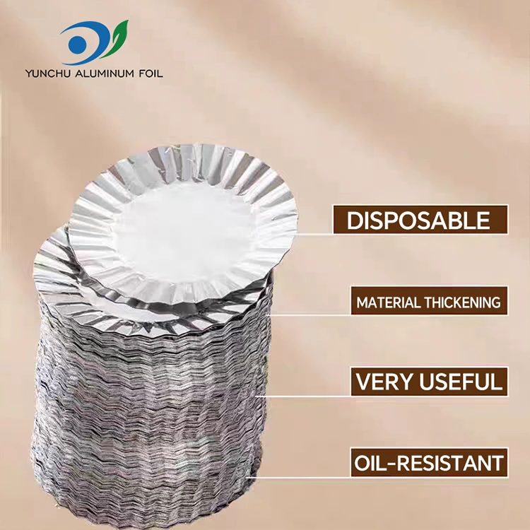 Tin roti roti bunder bunder kanthi wadhah panganan aluminium perak