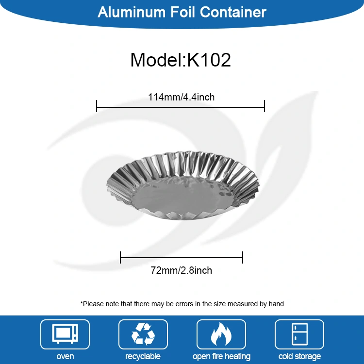 Tin roti roti bunder bunder kanthi wadhah panganan aluminium perak