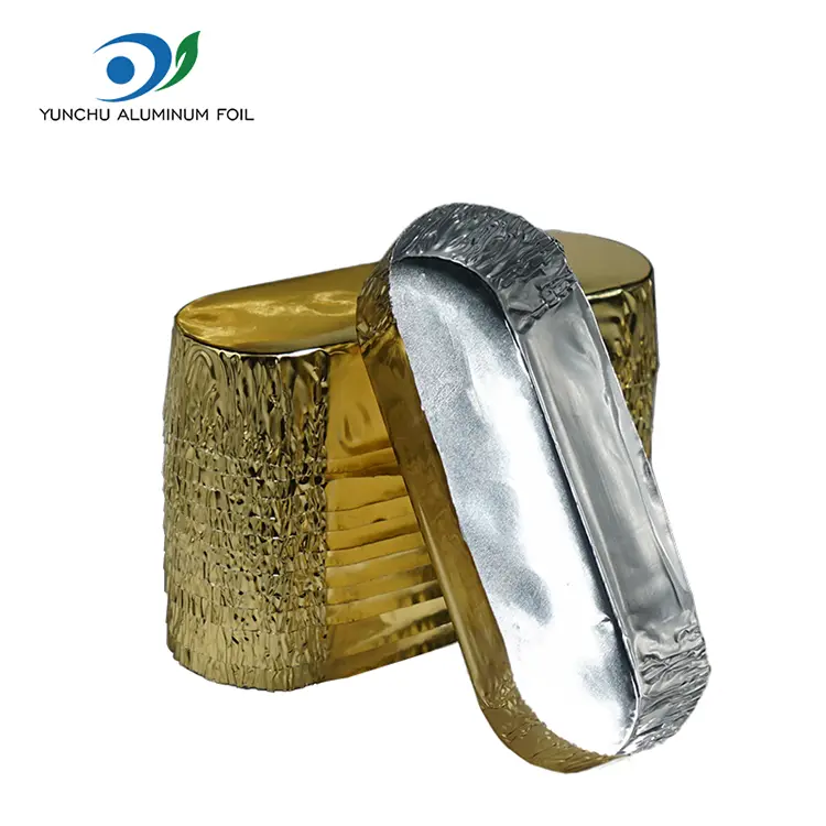 Kontog oval cilik sing duwe wadhah foil aluminium salaka
