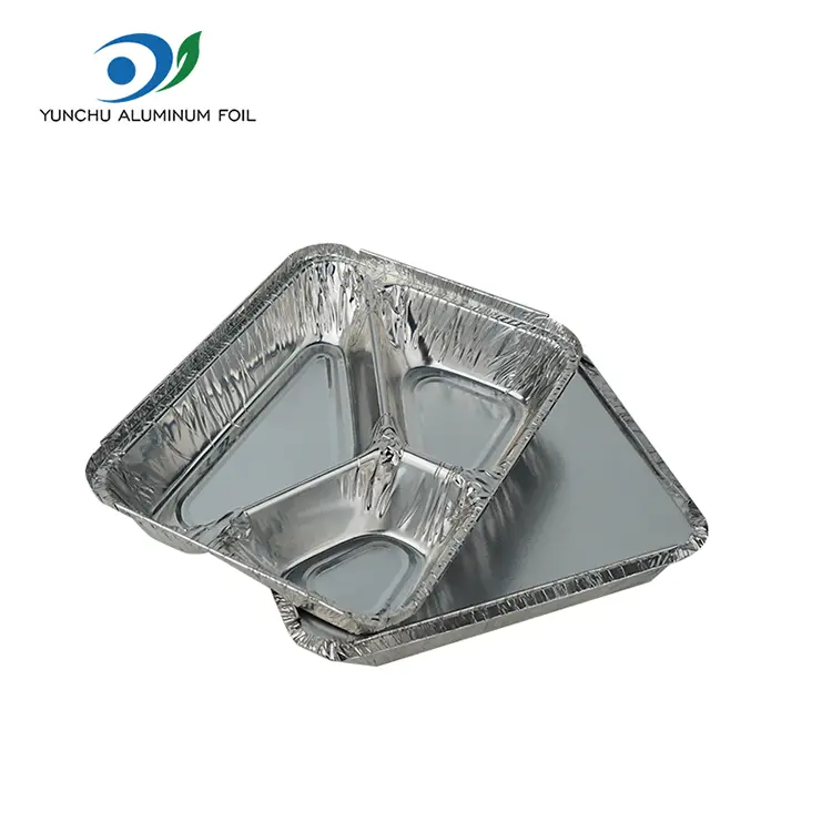 Wadah Takeaway Aluminium Foil Bentuk Khusus Kanggo Kemasan Panganan