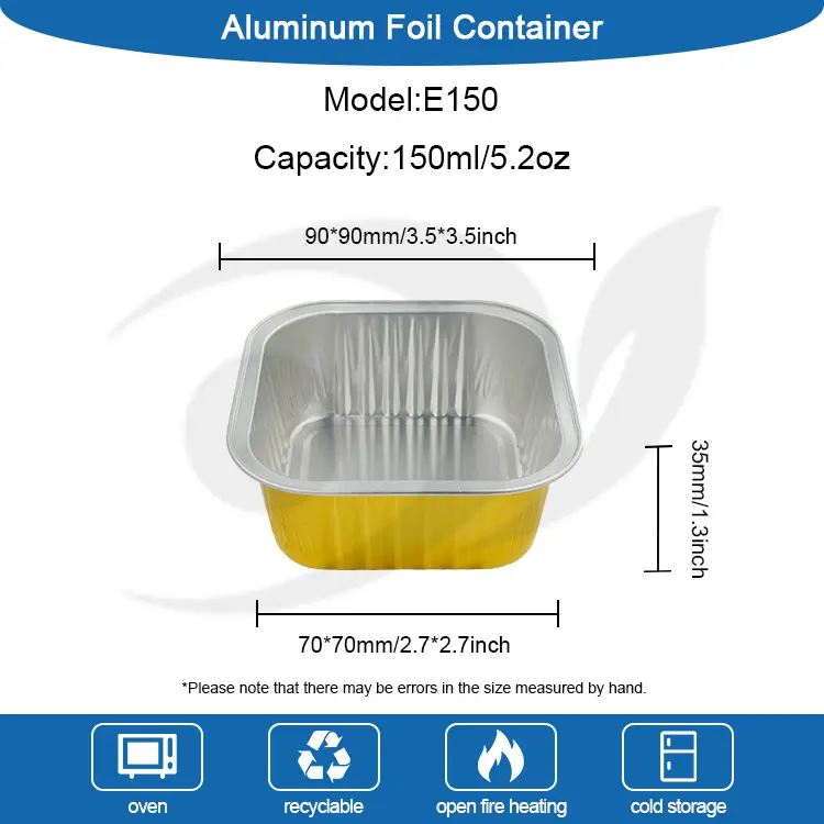 Kontaner Baking Square Square Spesialisasi Aluminium