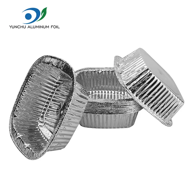 Takeaway perak alun-alun sing duwe wadhah foil aluminium