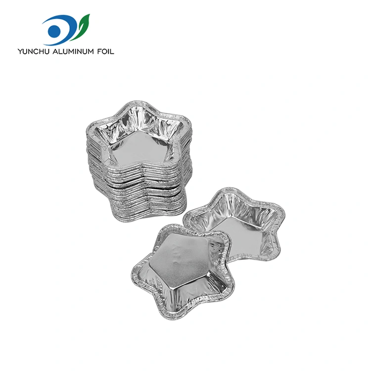 Cawan raos wadhah aluminium bintang lintang kanggo wadhah panganan aluminium